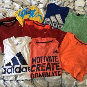 ► ADIDIAS NIKE T-SHIRT LOT CHEAP ADULT AND KIDS